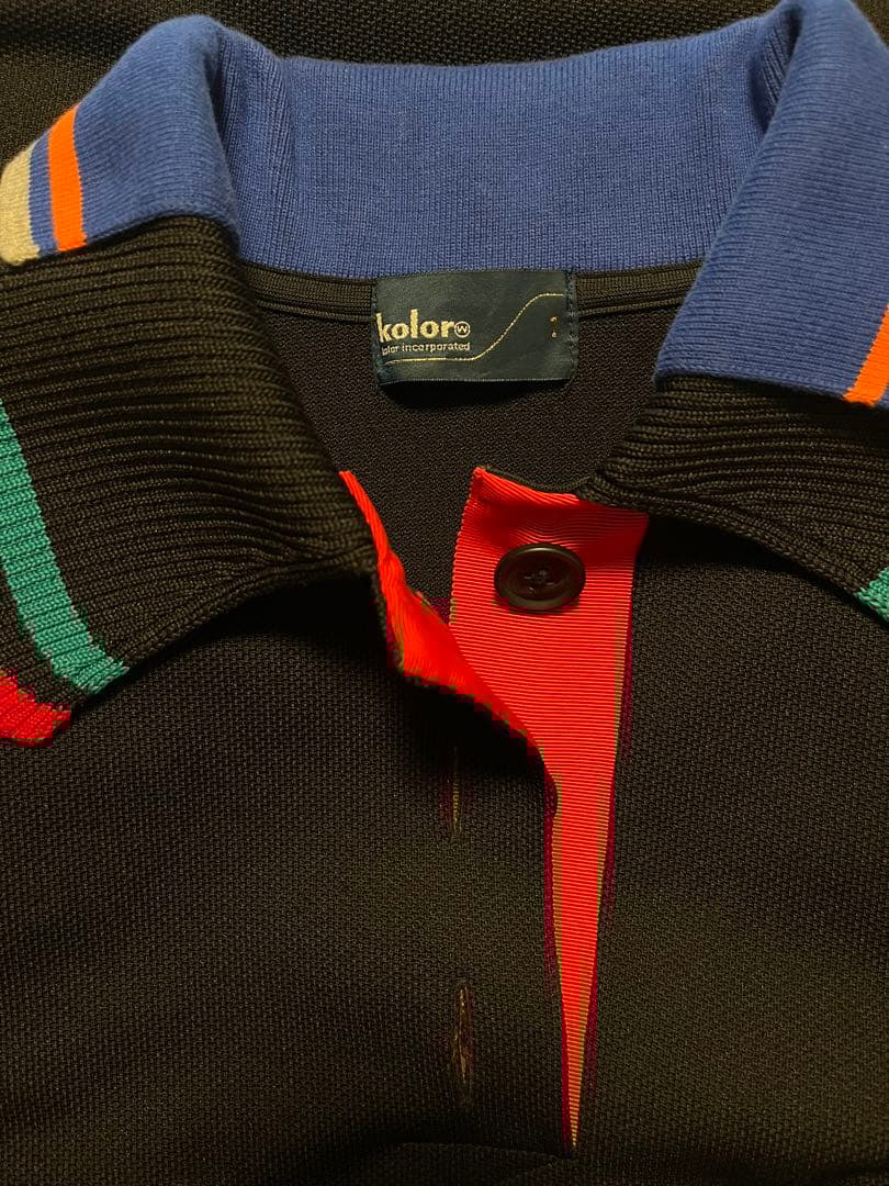 kolor 22ss 鹿の子ポロシャツ