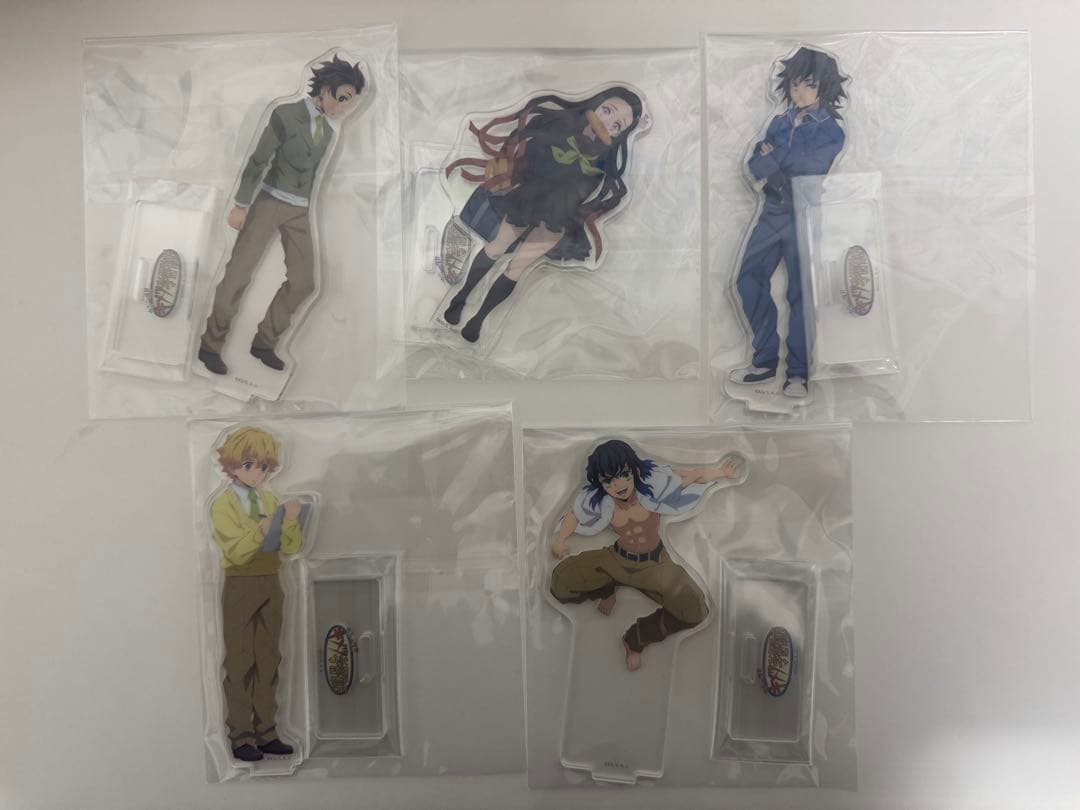 キメツ学園 義勇 炭治郎 禰豆子 善逸 伊之助 アクリルスタンド 鬼滅の刃