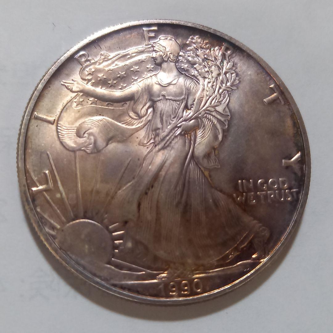 銀貨 ウォーキングリバティ 1トロイオンス 1ダラー 1990年