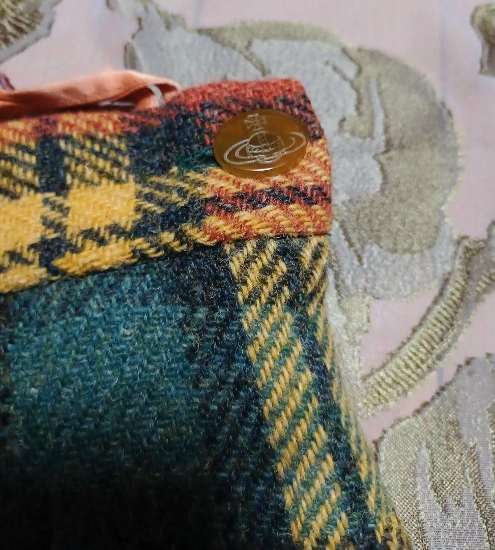 ヴィヴィアンウエストウッド　激カワ！80sハリスツイードタータンチェックスカート