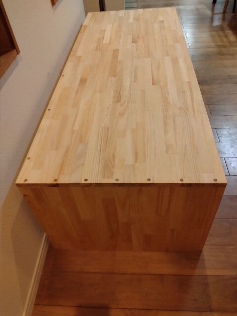 木製　ハンドメイド　オーダー　コの字　テーブル　キヌカ　シェルフ　ラック　水槽台