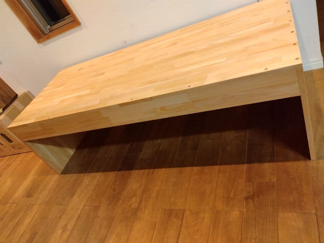 木製　ハンドメイド　オーダー　コの字　テーブル　キヌカ　シェルフ　ラック　水槽台