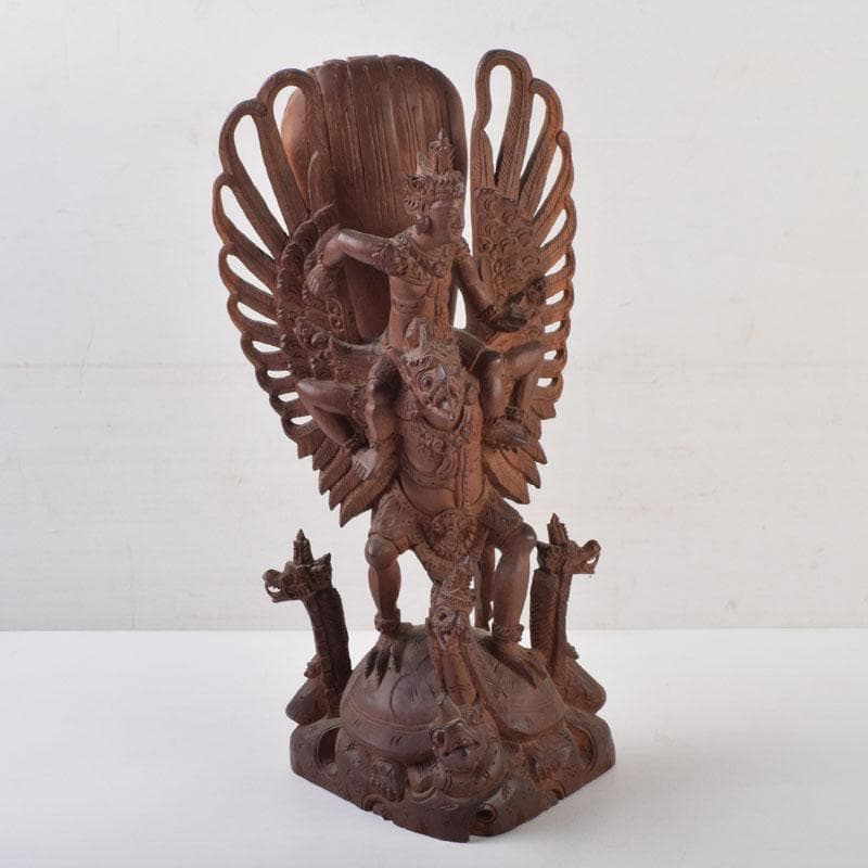 バリ島　インドネシア　木彫　ガルーダ像　置物　C　9116A