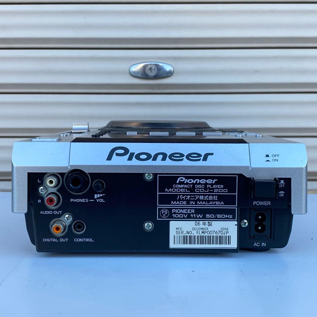 ◎Pioneer パイオニア CDJ-200 DJ用CDプレーヤー 再生確認済