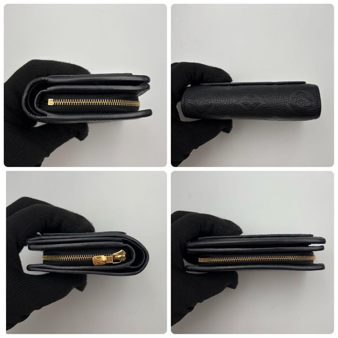 IC搭載　ヴィトン　ポルトフォイユ　クレア　アンプラント　ブラック