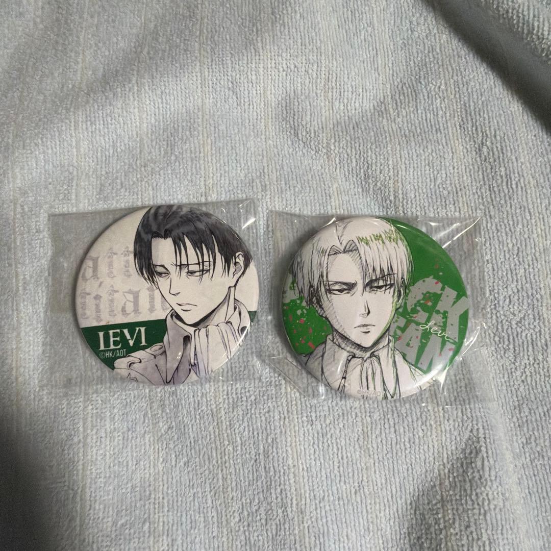 進撃の巨人　希少　リヴァイ　wit studio 浅野　原画　缶バッジ