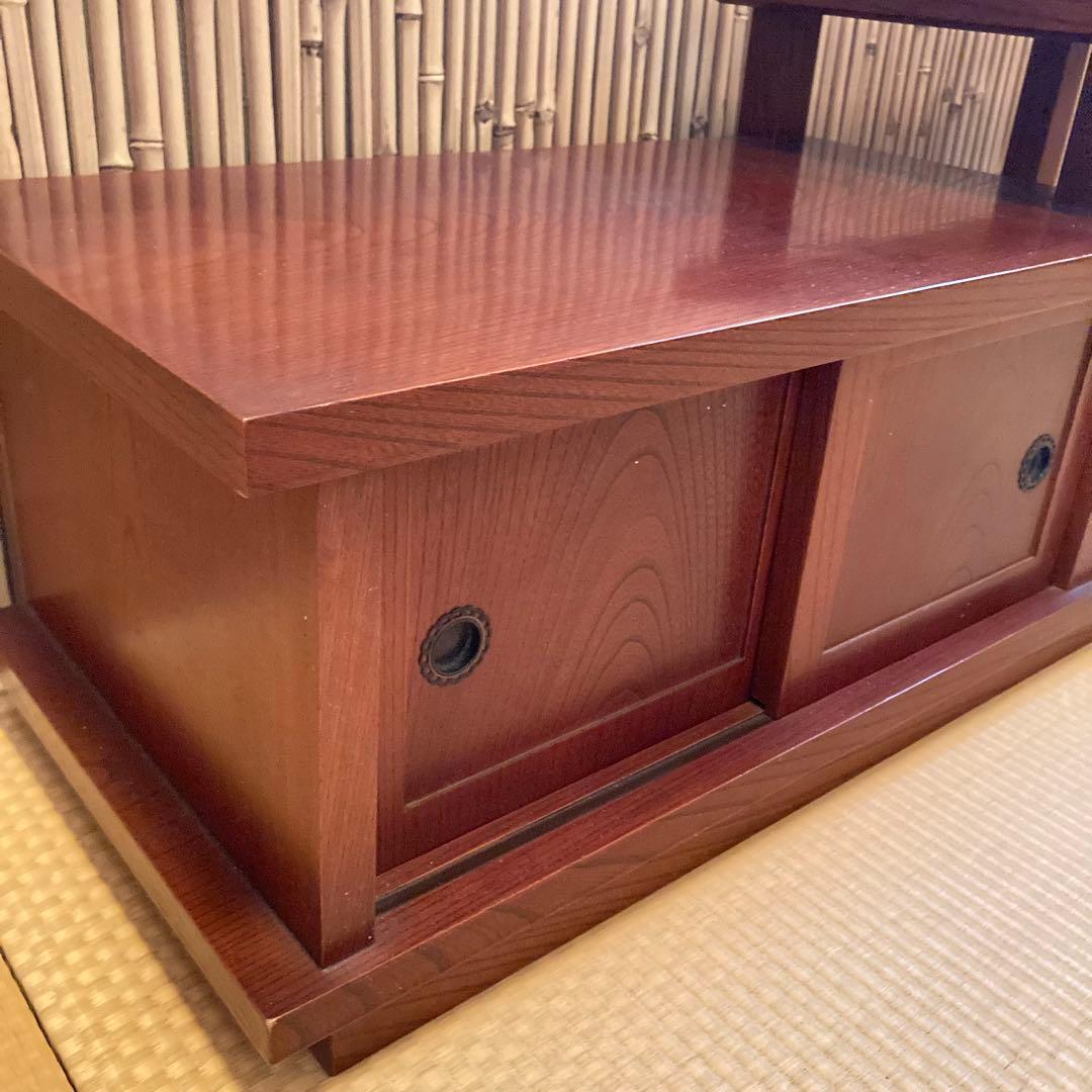 和風 和室 床の間 飾り台 天然木目 コンパクト 車中泊和室化