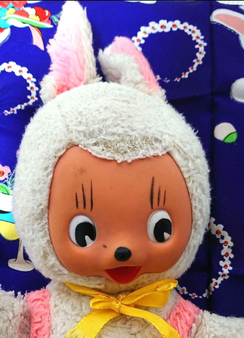 ラバーフェイスうさぎ ビンテージ アンティーク　ラビット　ウサギ