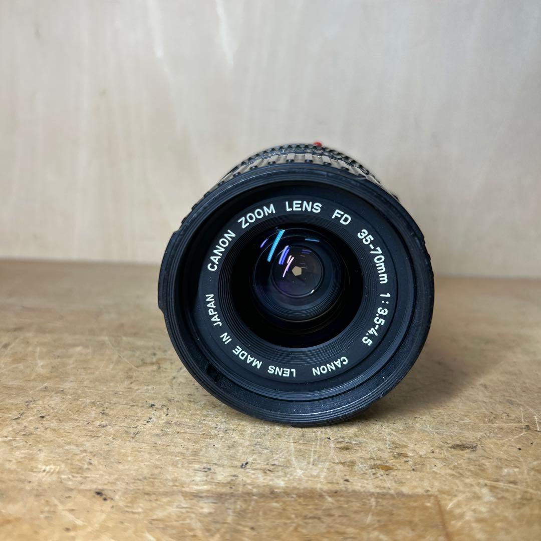Canon AE-1ブラック+FD 35-70 f3.5-4.5 完動美品