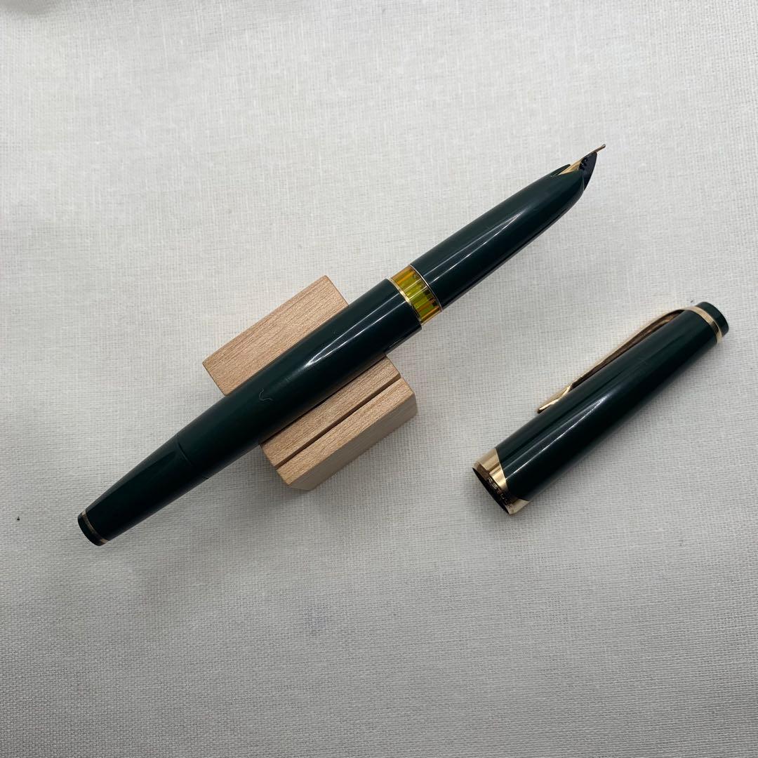【希少緑軸】MontBlanc no.14 Green 18C F 万年筆　2桁