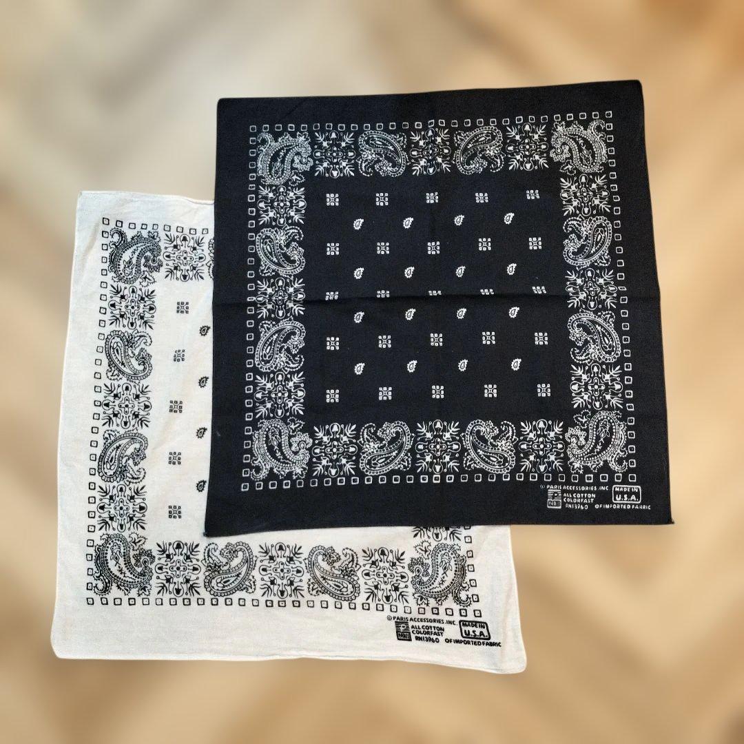 ジェイアダムス柄　ヴィンテージ　バンダナ　2枚セット