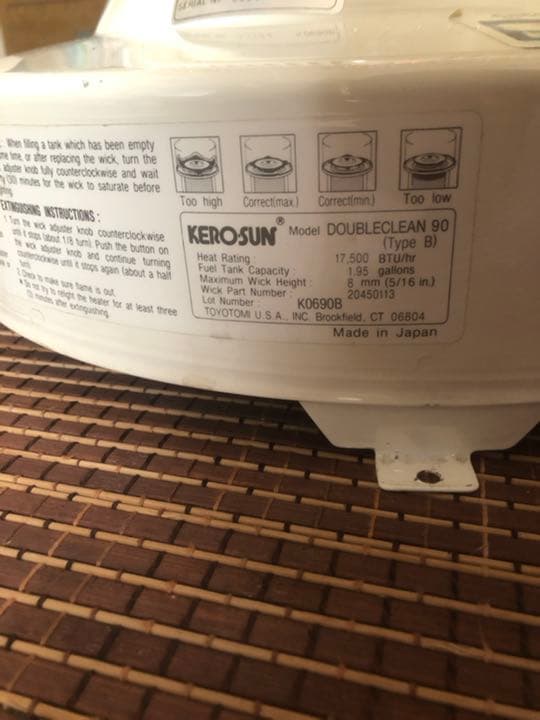 年末セール 希少珍品　USAトヨトミ ケロサン ストーブ