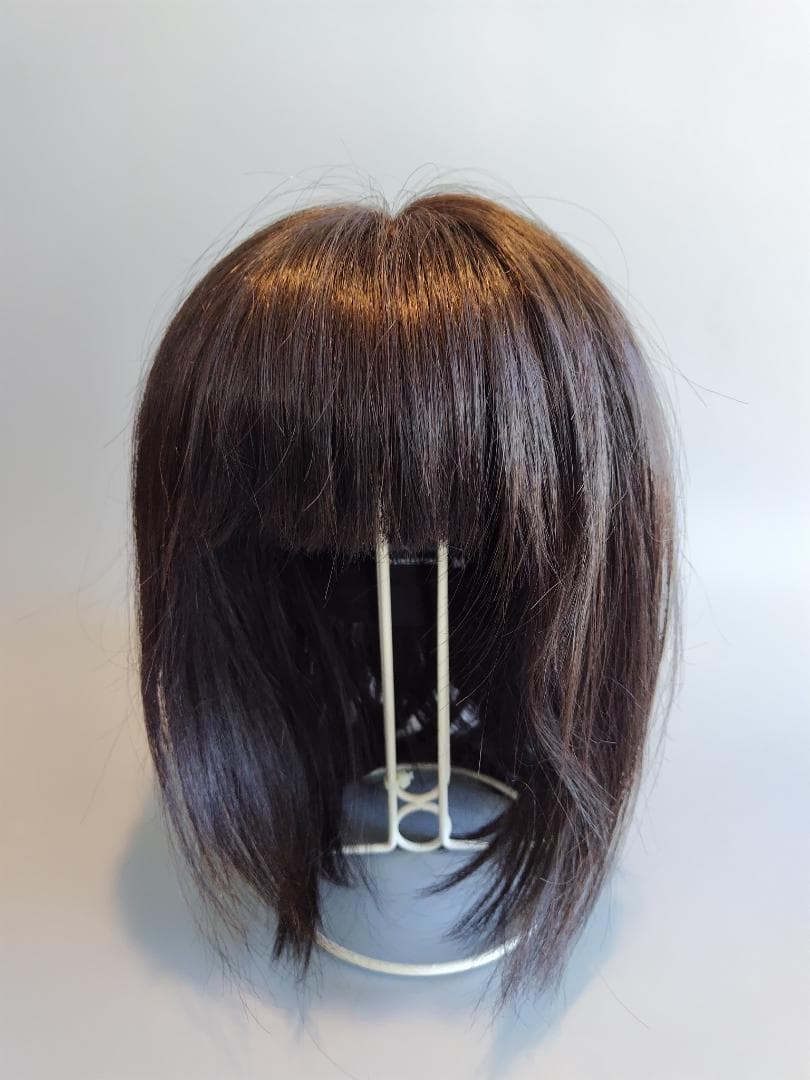 医療用ウィッグ 人毛ウィッグ ボブ「天使のレイヤーセミディ人毛MIX」