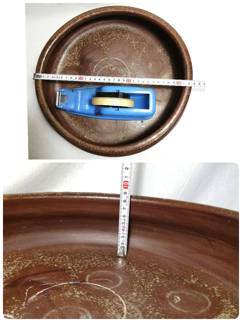 江戸末期 古備前 三足水盤 備前焼 火鉢 メダカ鉢 金魚鉢 花器 工芸品 骨董品