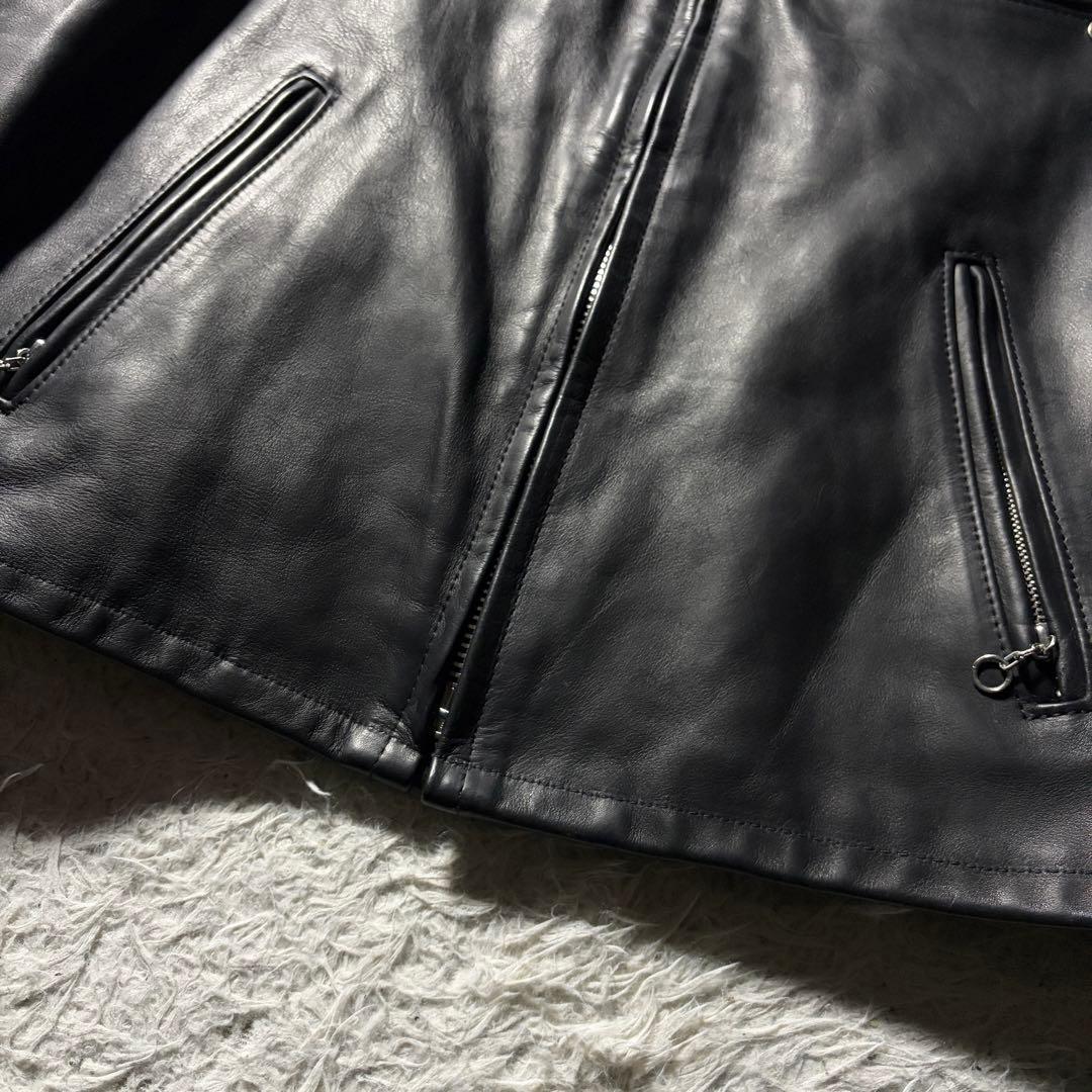 美品/希少モデル■schott ライダースジャケット 141 本革　黒　38