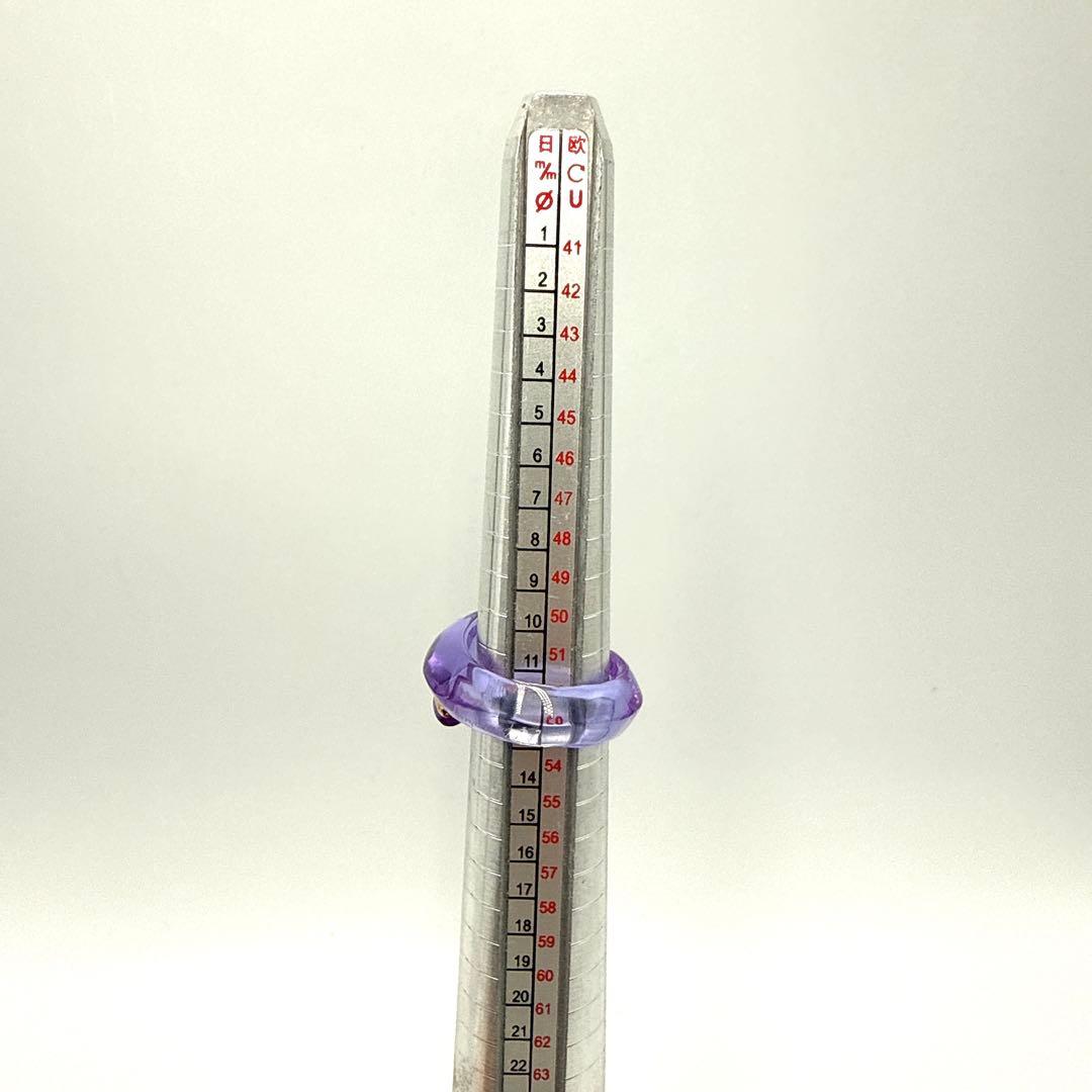 Baccarat バカラ 750 クリスタルガラス コキアージュ リング