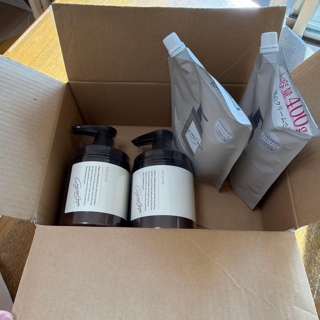 cocone （ココネ）クレイクリームシャンプー 400g 詰め替えセット各2個