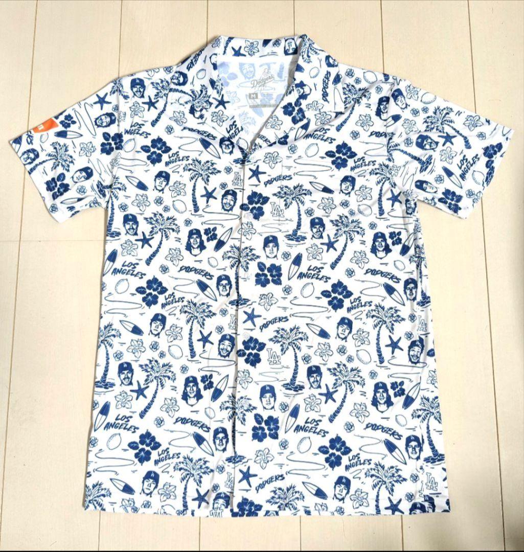 7/1レア限定品スタジアム配布品　ドジャース アロハシャツ 大谷