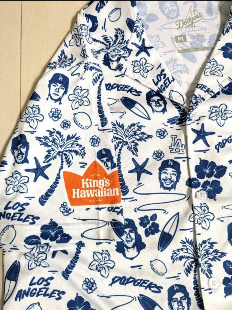 7/1レア限定品スタジアム配布品　ドジャース アロハシャツ 大谷