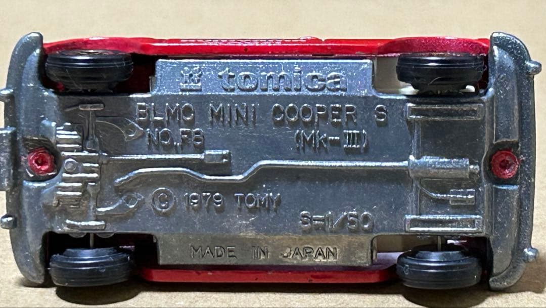 トミカ 青箱 ミニクーパー クリヤマ模型 タミヤ 赤