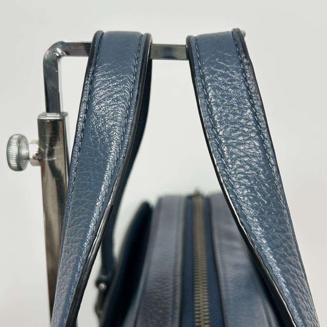 ✅【美品】定価12万　メンテ済み　コーチ　ビジネスバッグ　COACH ネイビー