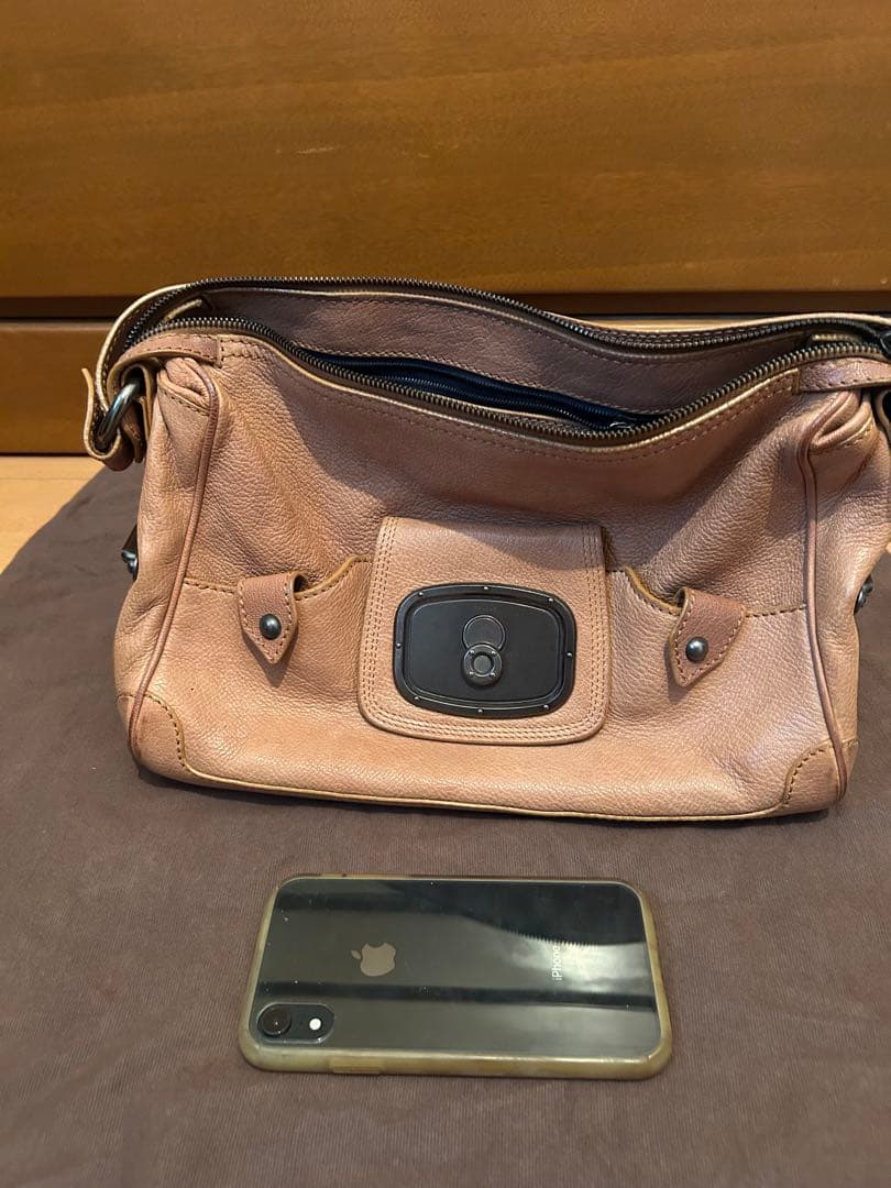 【値下げ】CELINE ベージュ レザー ハンドバッグ