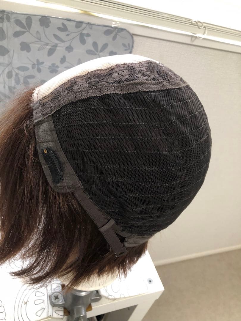 人毛100% ショートボブスタイル　ブラウン　未使用