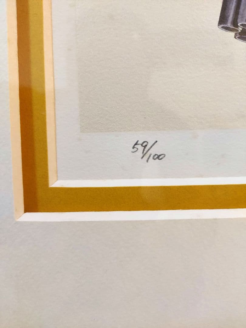 【直筆サイン入り！】サクラ大戦　リトグラフ「花」藤島康介　複製原画