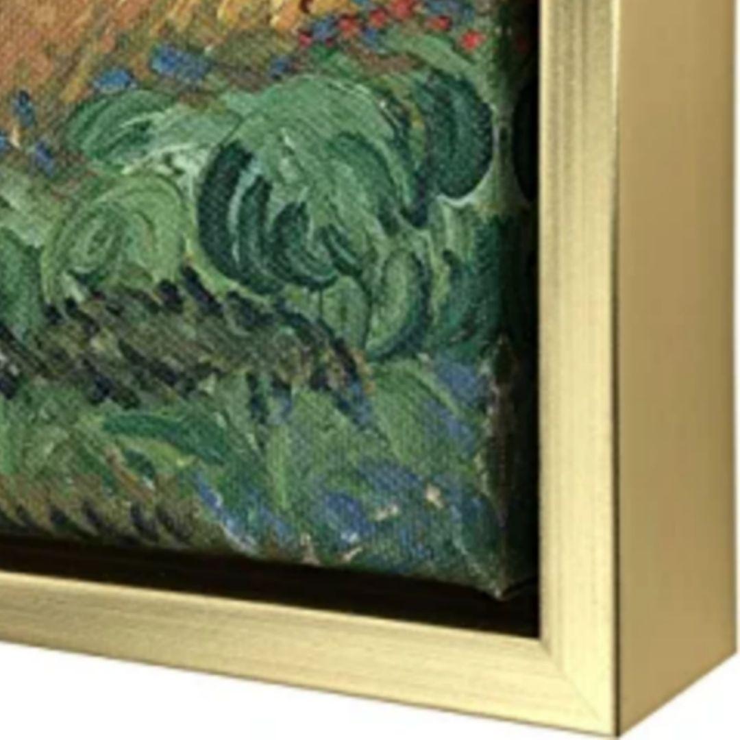 フィンセント・ファン・ゴッホ作品　『糸杉のある麦畑』　風景画　キャンバス　複製画