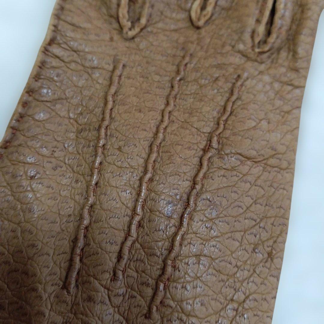 値下げ　ペッカリー製手袋　英国製ビンテージ