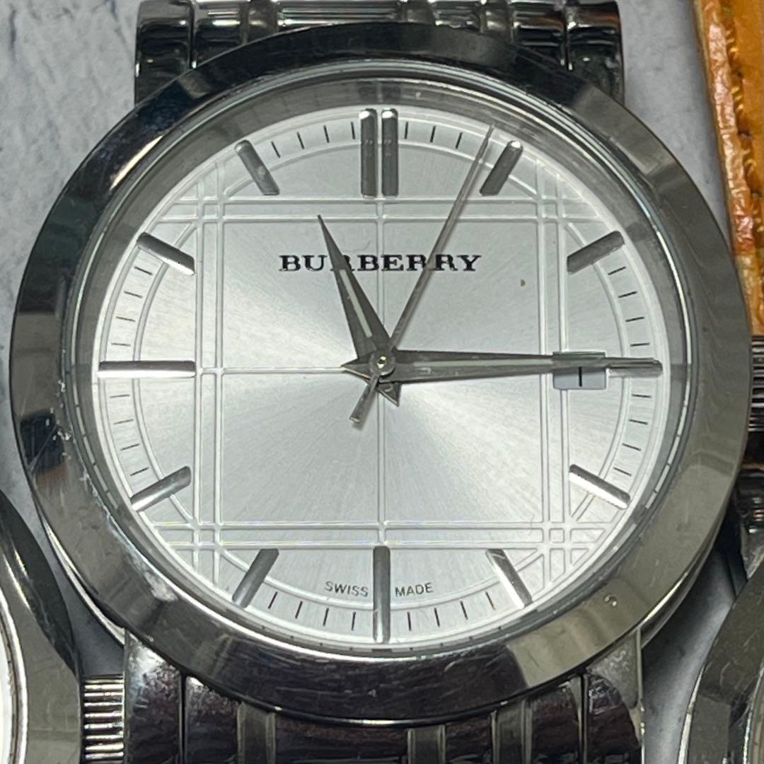 BURBERRY シルバー アナログ 腕時計セット　左２個稼働中