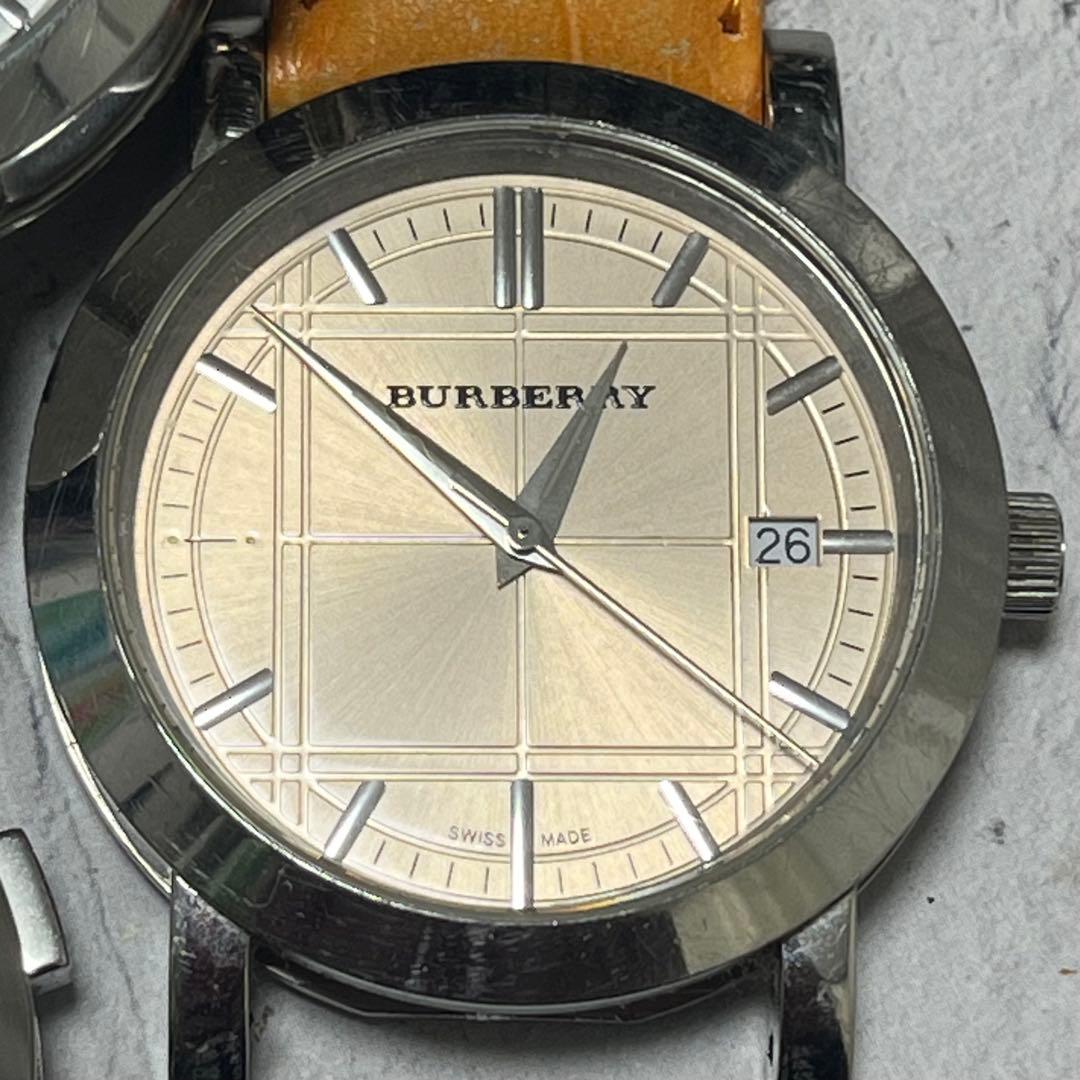 BURBERRY シルバー アナログ 腕時計セット　左２個稼働中