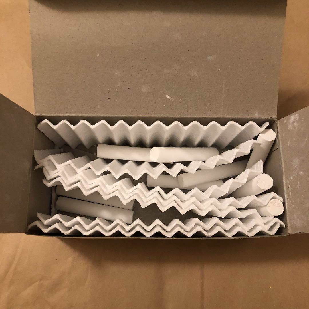 チョーク　ダストレスチョーク　黄赤青白　4色　5箱セット