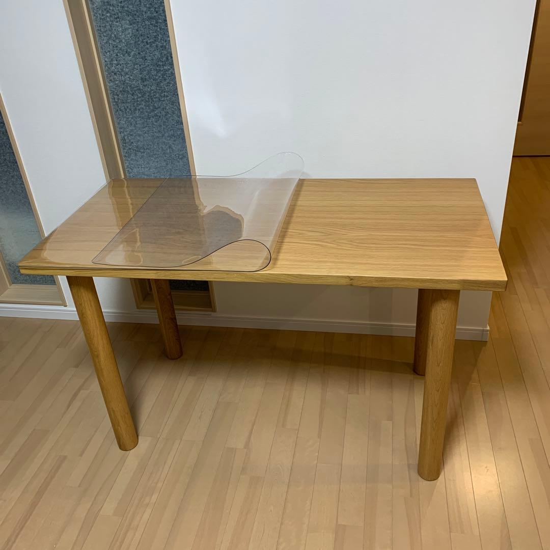 無印良品　オーク無垢材　ダイニングテーブル W1200×D600×H720