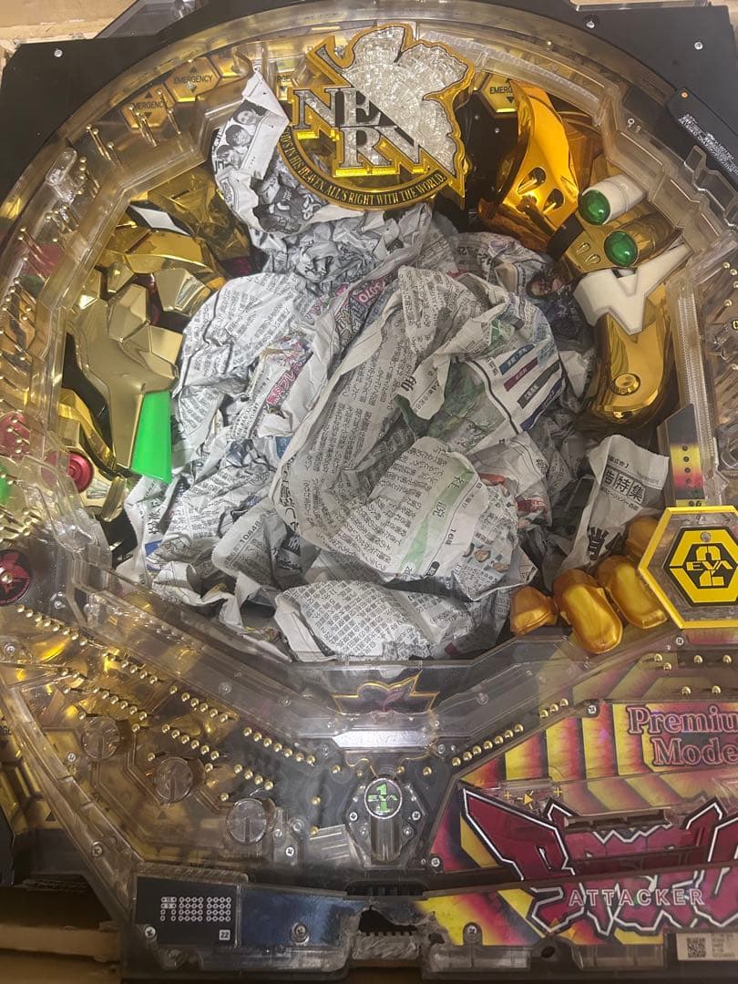 激レア　実機　エヴァ　パチンコ　CRAヱヴァンゲリヲン11YR 甘デジ　セル