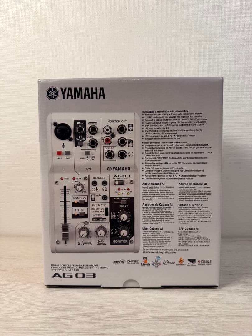 YAMAHA AG03 オーディオインターフェイス iPad/iPhone対応