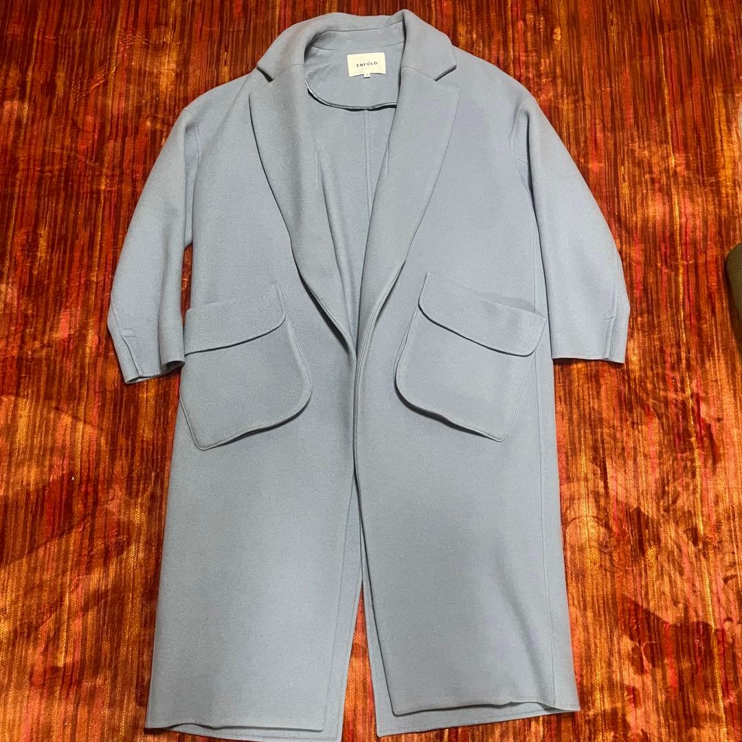 【綾瀬はるか着用】ENFOLD⭐️未使用級　ダブルフェイス立体ポケットロングコート