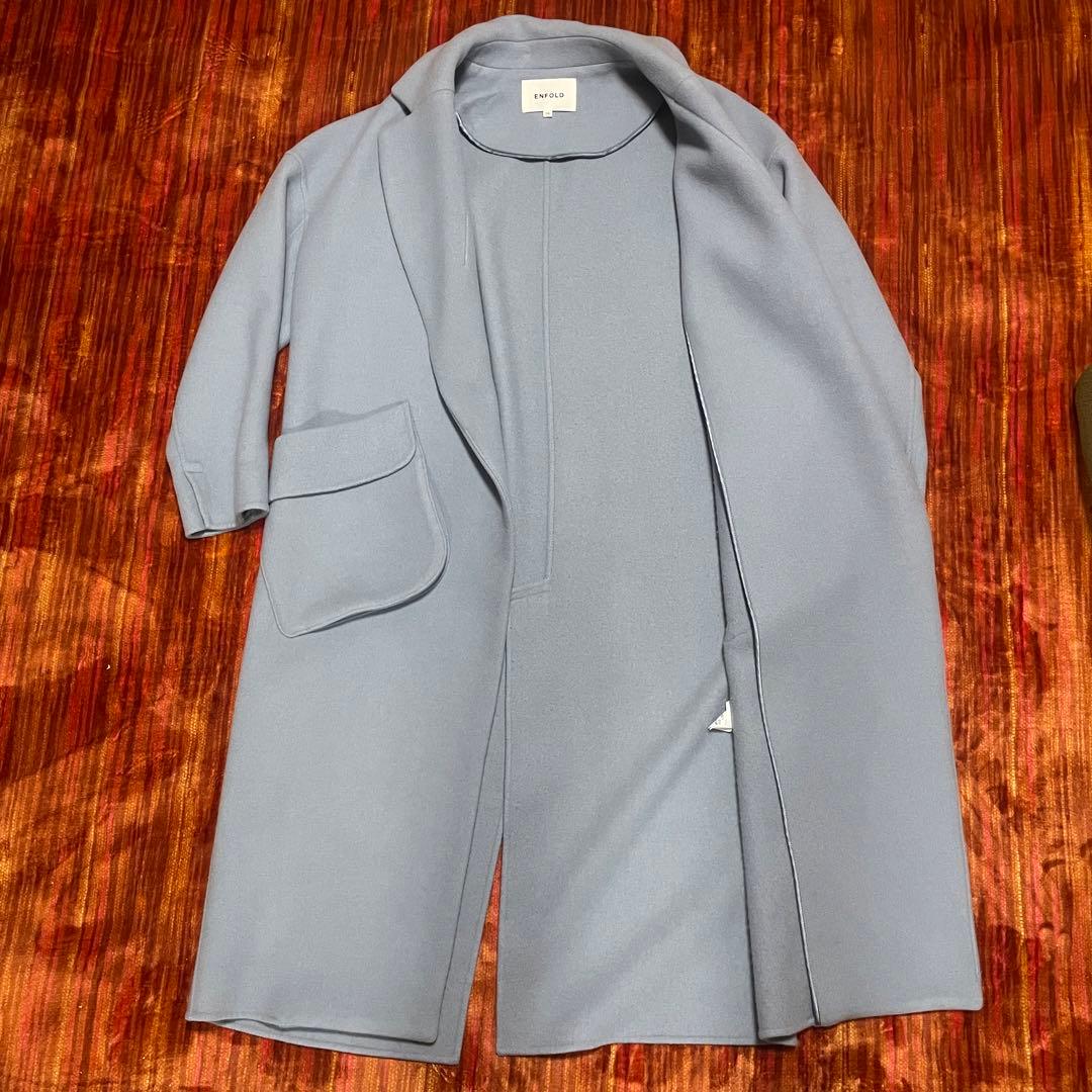 【綾瀬はるか着用】ENFOLD⭐️未使用級　ダブルフェイス立体ポケットロングコート