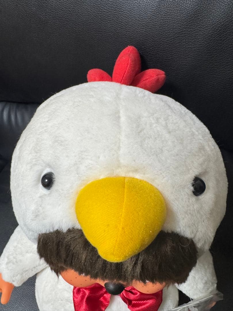 モンチッチ鶏の帽子のぬいぐるみLサイズ