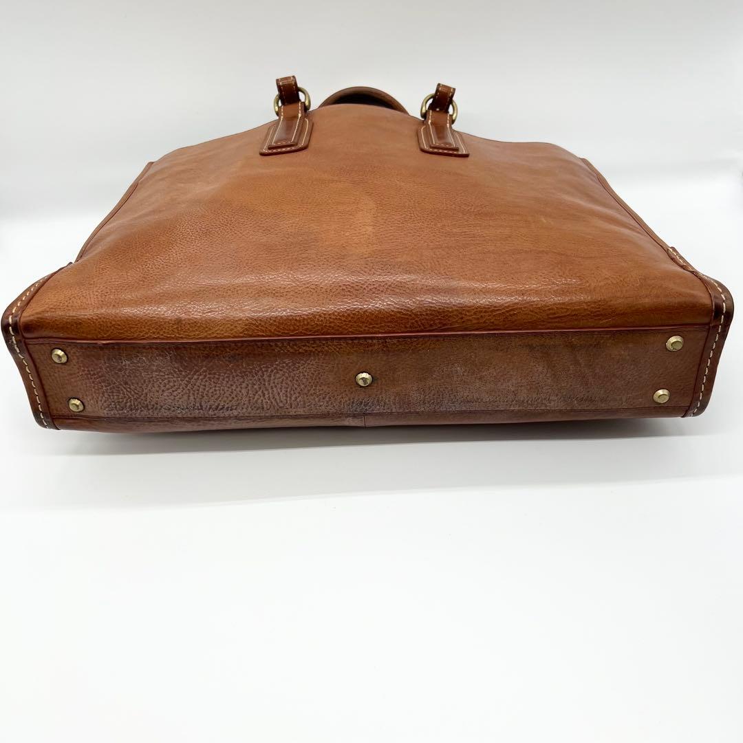 土屋鞄　ビジネスバッグ　ウルバーノ　シティトート　レザー　ブラウン　A4可