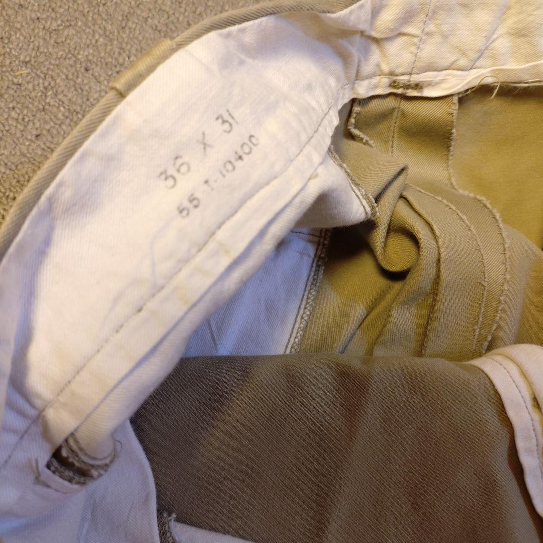 50s ヴィンテージ PW 45カーキ　チノパン　us army 40s 米軍