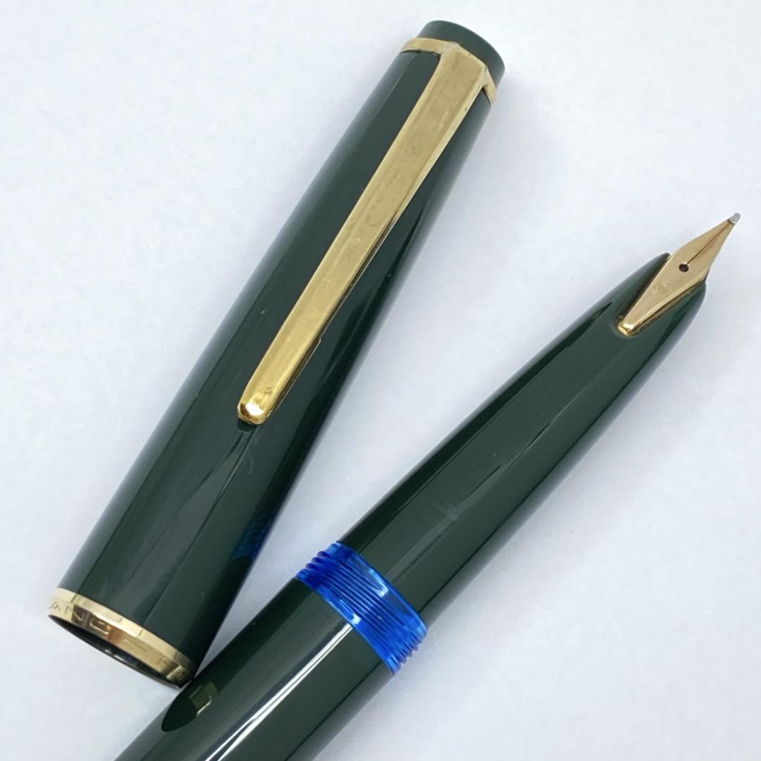ビンテージ MONTBLANC No32 14K 万年筆 グリーン 極美
