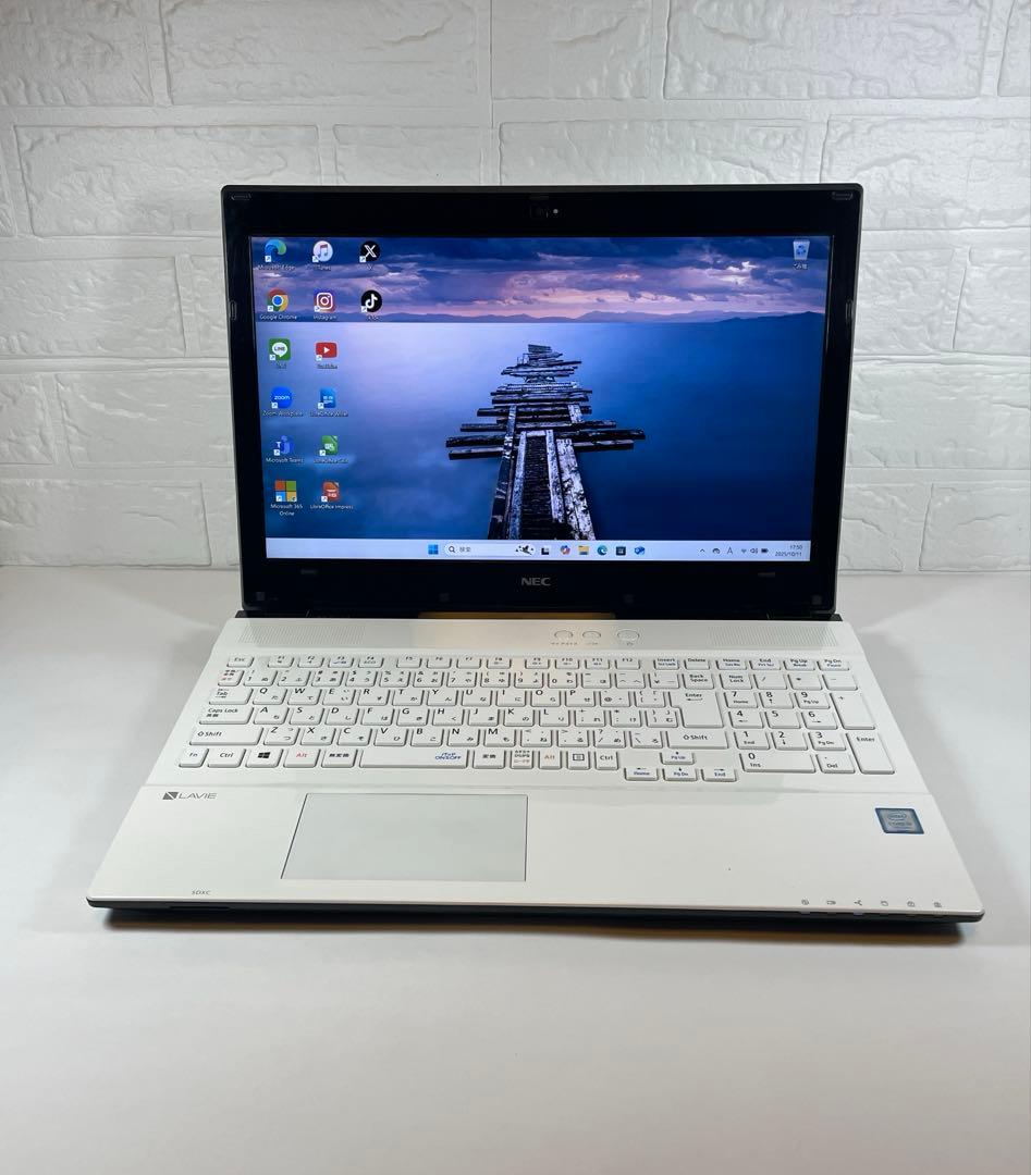 【美品】NEC☆LAVIE☆ホワイト☆i3☆SSD☆サクサク動きすぐ使える
