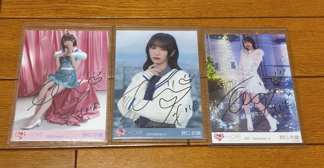 野口衣織　直筆　サイン　イコノイジョイ　呪って呪って　The 5th まとめ売り