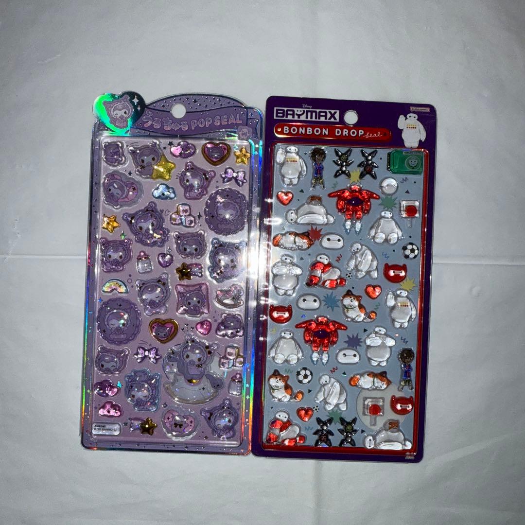 国内正規品 ボンボンドロップシール うるちゅるシール サンリオ ディズニー 5枚