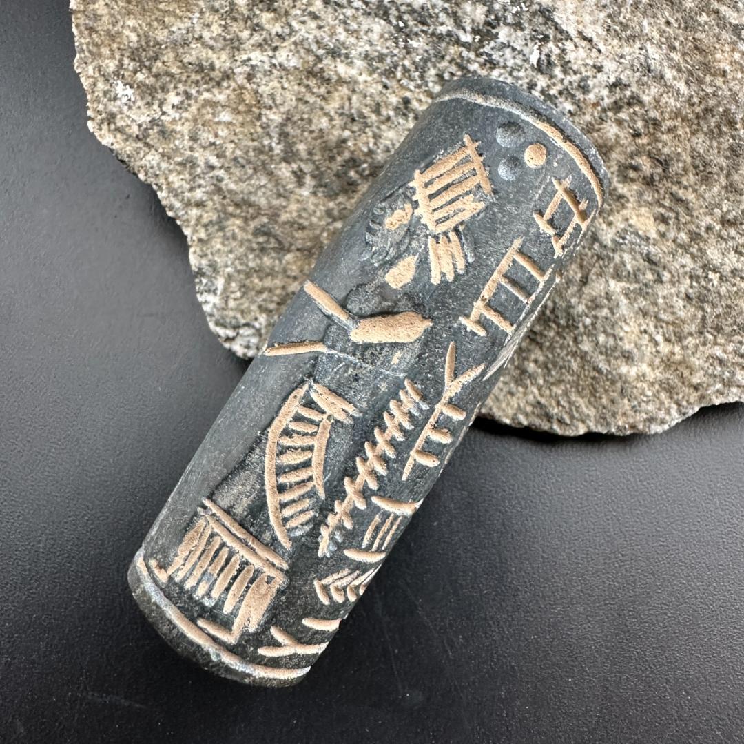 円筒印章 古代メソポタミア文明 楔形文字 バビロニア バビロン 1484