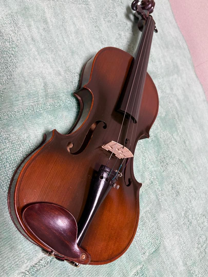 希少 推定100年前の日本オールドASAHI 4/4 虎杢 バイオリン