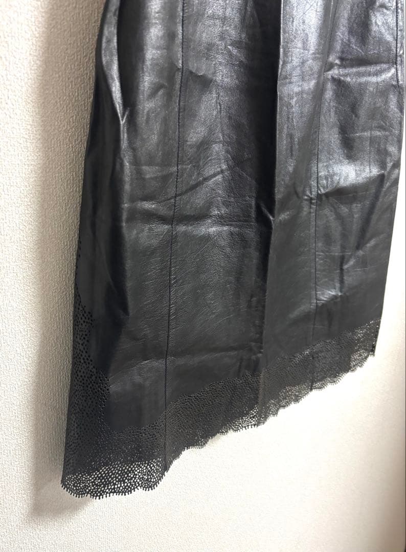 GUCCI グッチ レザー スカート