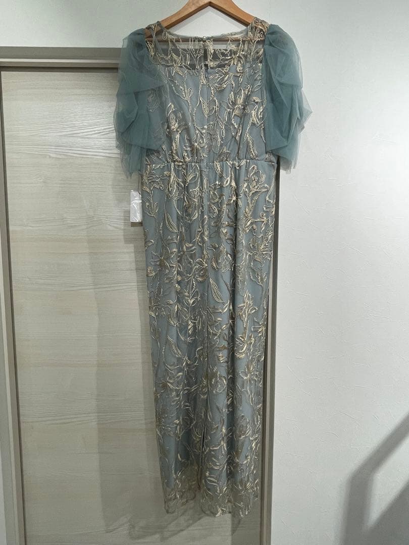 Dorry Doll フラッフィースリーブペンシルドレス　ブルー