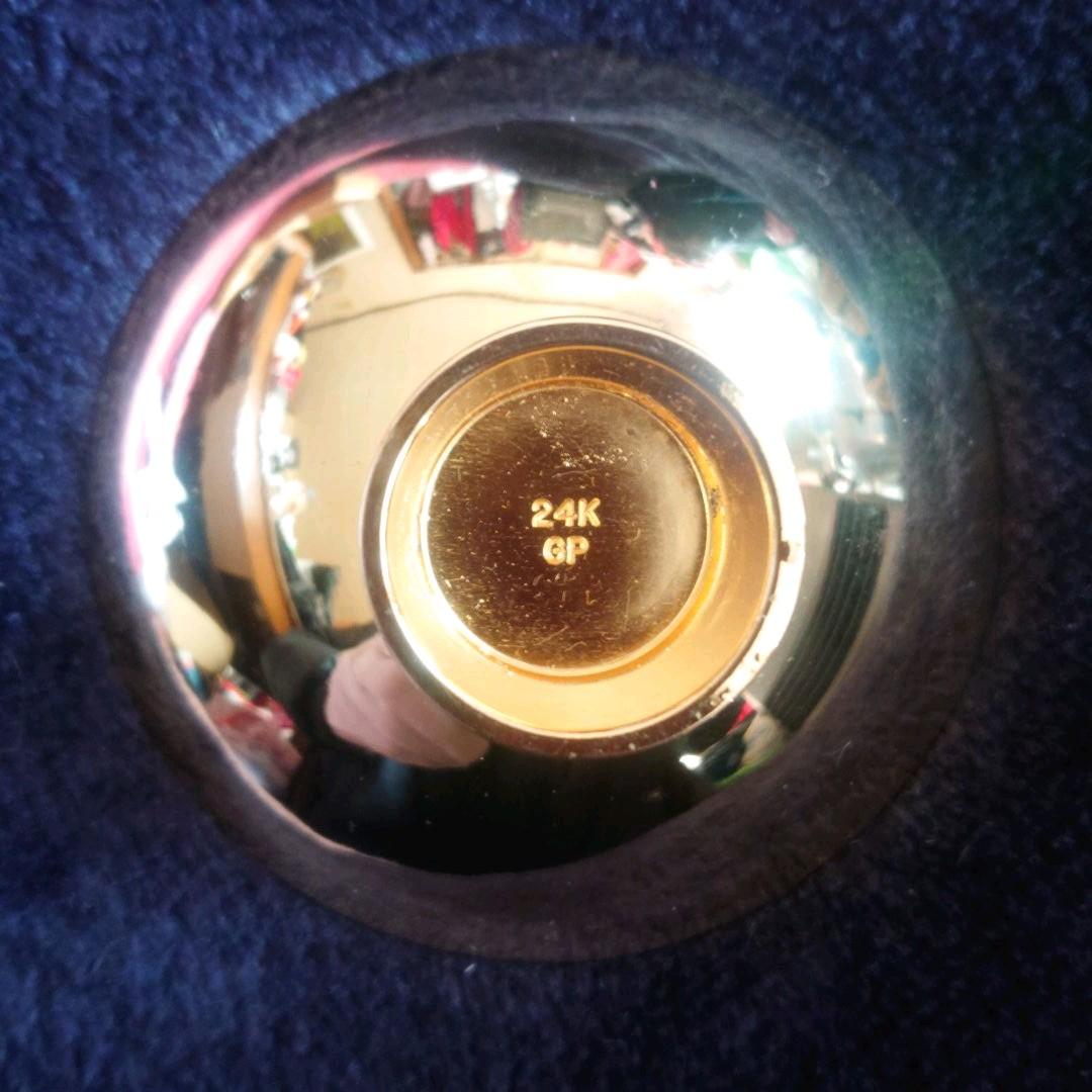 国鉄24KGP刻印入り 金杯 酒器 化粧箱入り 桐箱入り【レア 美品】